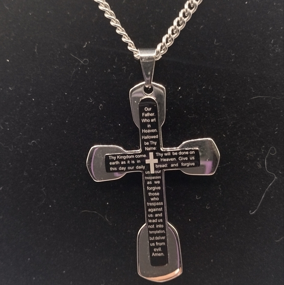 Avon Other - Men's Avon "Lords Prayer" written on Cross Pendant